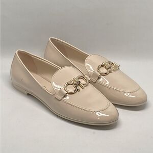Salvatore Ferragamo Trifoglio Patent Gancini Horsebit Loafers size 8